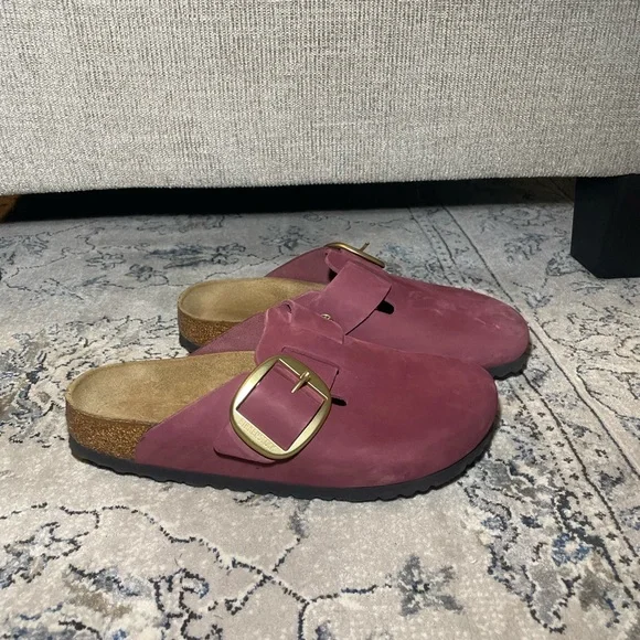 BIRKENSTOCK Boston Big Buckle Women's Clog in Berry Crush - Picture 4 of 12